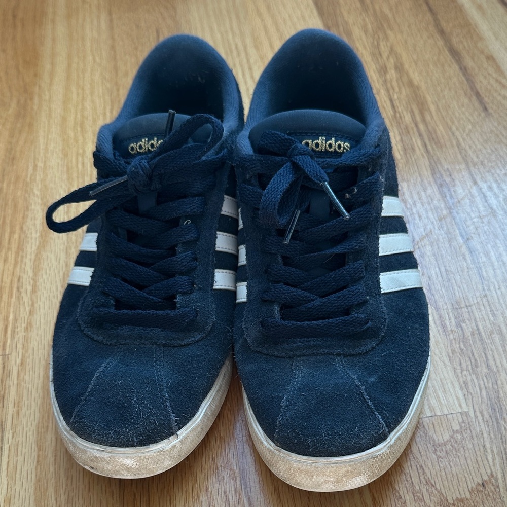 Adidas navy and White Sneakers